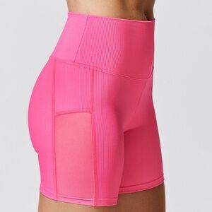 Beach riot sport neon pink biker short